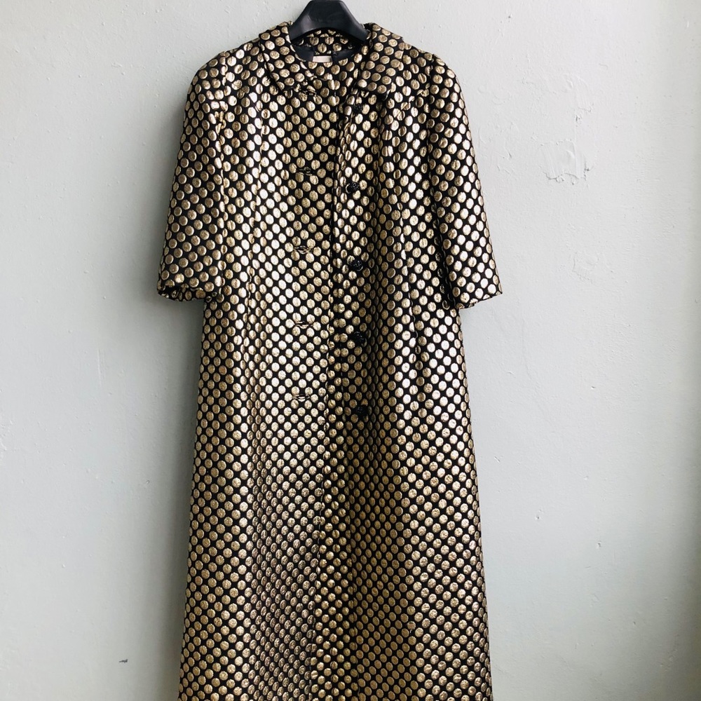 Vintage Quilted Coat & Gown No Size Just Measurements